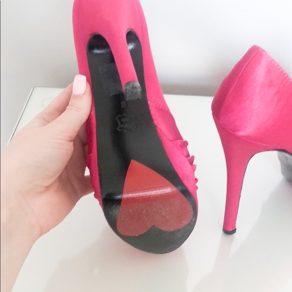 Luichiny | Fushia Satin Sure Thing Pumps - Picture 5 of 5